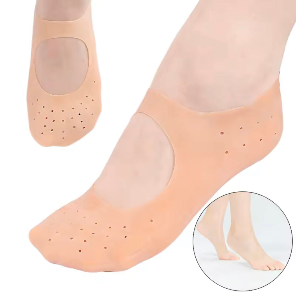 Heel Protector Gel Socks, Anti Crack Foot Spa Socks, Moisturizing Silicone Socks, Foot Care Gel Socks