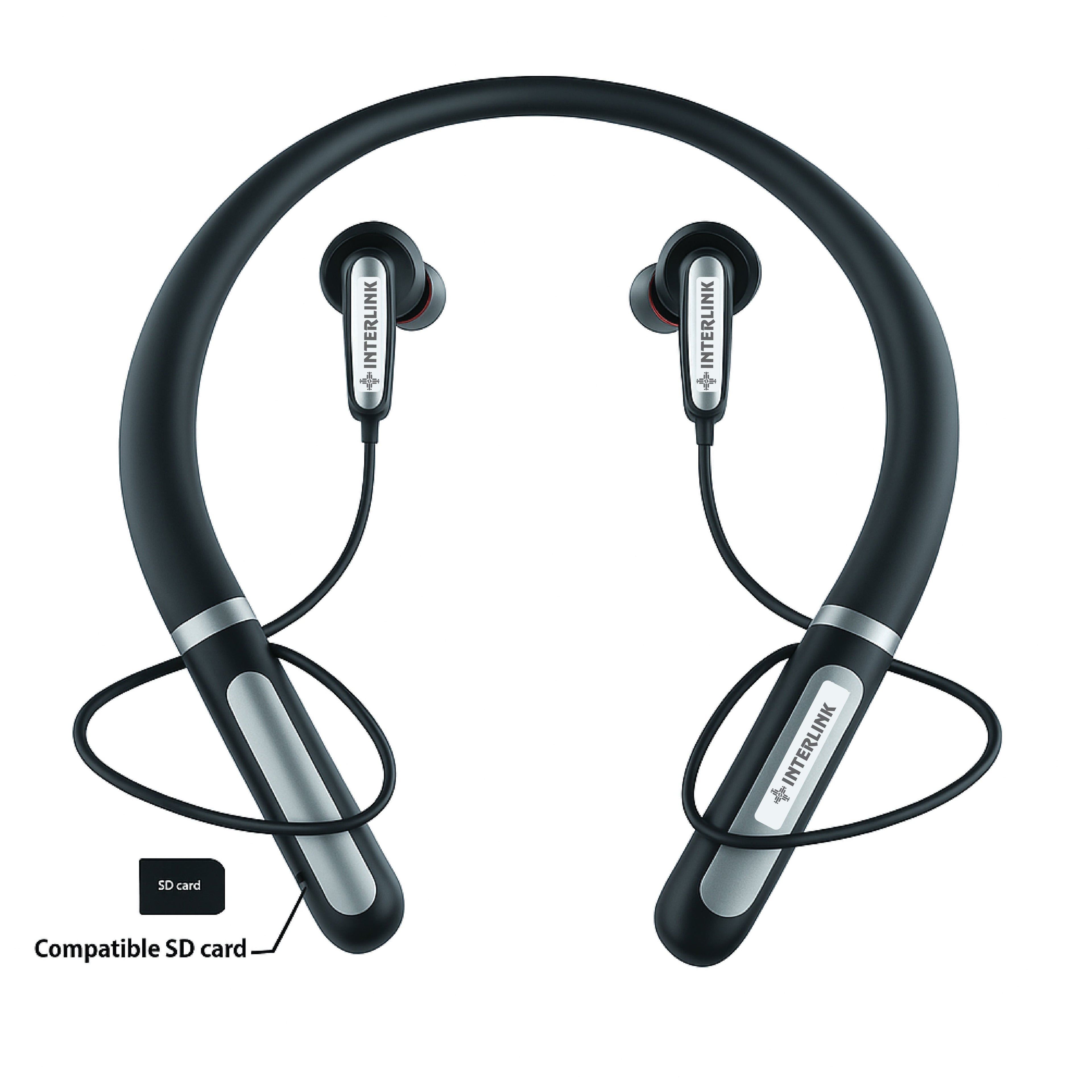 Sports Neckband – Wireless Bluetooth Neckband with Sweat-Resistant Design,Built-in Mic & Long Battery Life