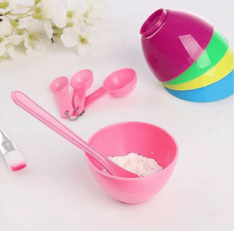 Set Of 6 Facial Bowl Set, DIY Mixing Bowl, Beauty Tool, Skin Care Accessory, Silicone Cosmetic Facial Skin Care Tool