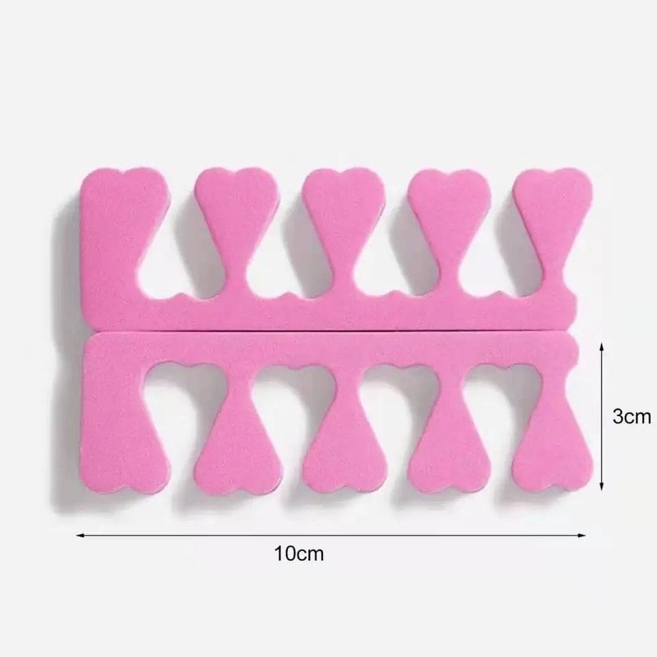 Set Of 2 Finger Toe Separator, Manicure Pedicure Gel Divider, Finger Dividers Separators, Finger Foot Sponge Soft Gel, Portable Finger Spacer, Soft Foam Sponge Spacer, Toe Nail Separator