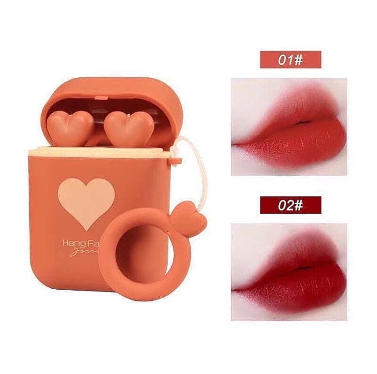 Heng Fang Airpods Lipsticks, 2 Colors Long Lasting Lipsticks, Cute Waterproof Matte Lipsticks