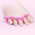 Set Of 2 Finger Toe Separator, Manicure Pedicure Gel Divider, Finger Dividers Separators, Finger Foot Sponge Soft Gel, Portable Finger Spacer, Soft Foam Sponge Spacer, Toe Nail Separator