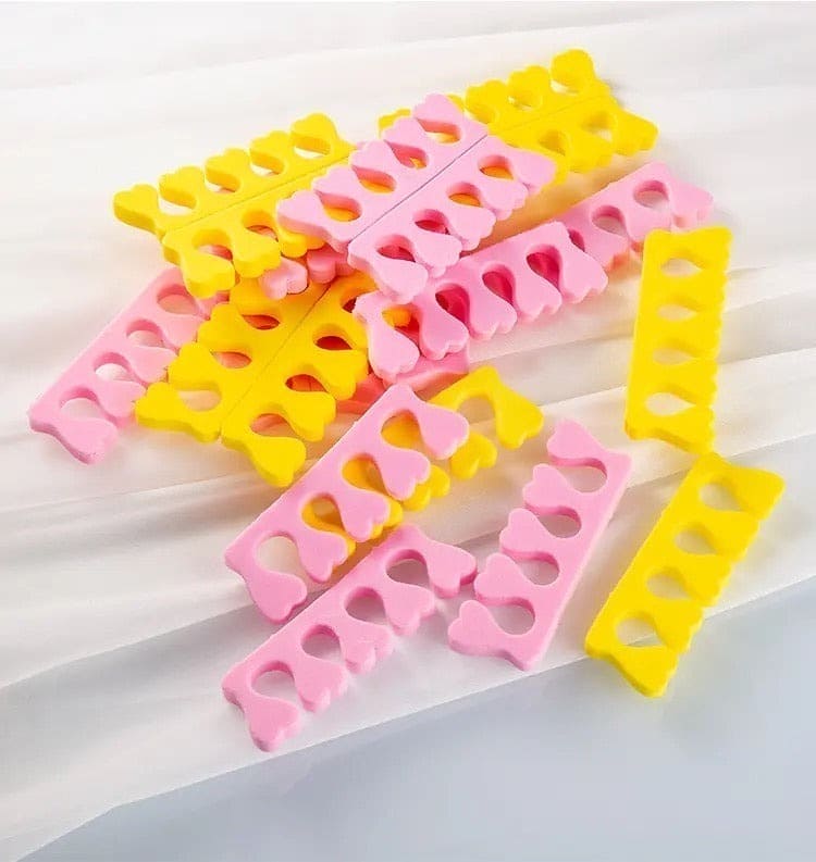 Set Of 2 Finger Toe Separator, Manicure Pedicure Gel Divider, Finger Dividers Separators, Finger Foot Sponge Soft Gel, Portable Finger Spacer, Soft Foam Sponge Spacer, Toe Nail Separator