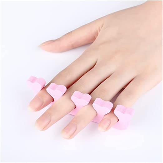 Set Of 2 Finger Toe Separator, Manicure Pedicure Gel Divider, Finger Dividers Separators, Finger Foot Sponge Soft Gel, Portable Finger Spacer, Soft Foam Sponge Spacer, Toe Nail Separator